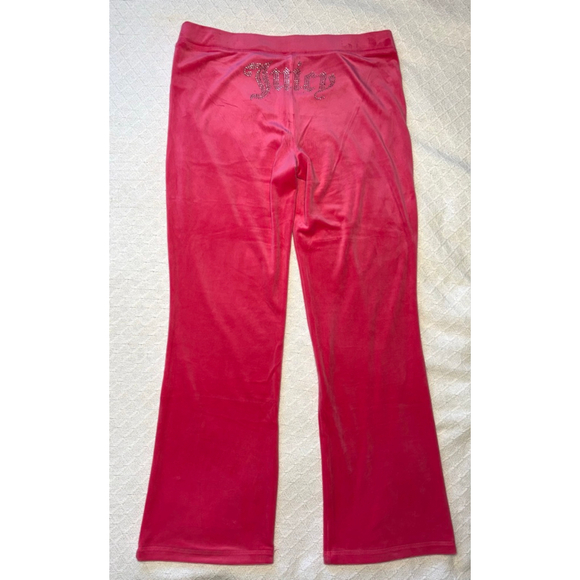 NWT Juicy Couture Bling Track Suit Color "Pink Party" Hot Size Large Y2K Glam! - Picture 4 of 9